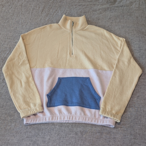 WILDFOX Lea 1/4 Zip Sweatshirt Size S - Picture 2 of 10